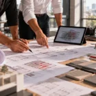 Profissionais analisam diferentes disciplinas durante a compatibilização de projetos
